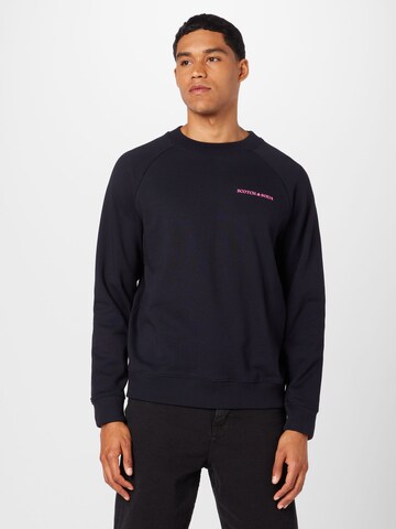 SCOTCH & SODA Sweatshirt in Blau: predná strana