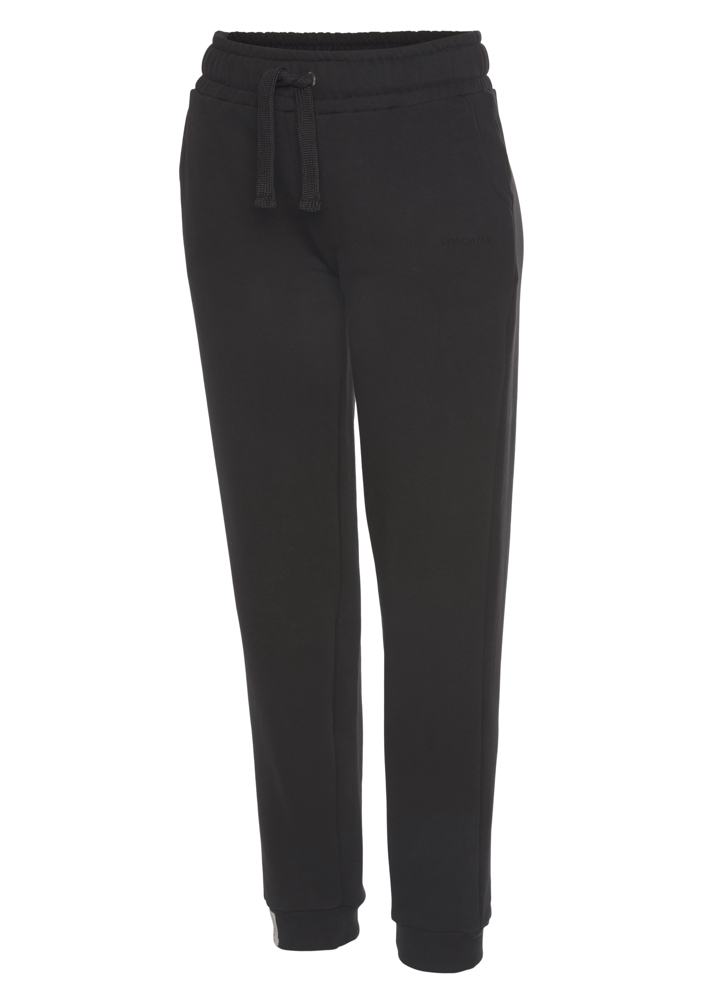 LASCANA Zúžený Kalhoty – černá