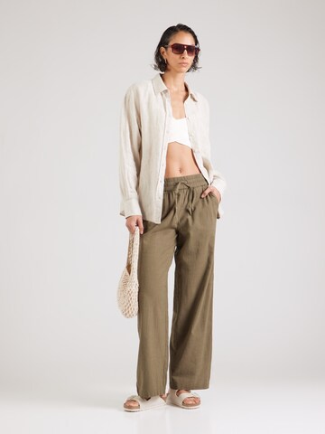 VERO MODA Wide leg Broek 'VMCAIA' in Groen
