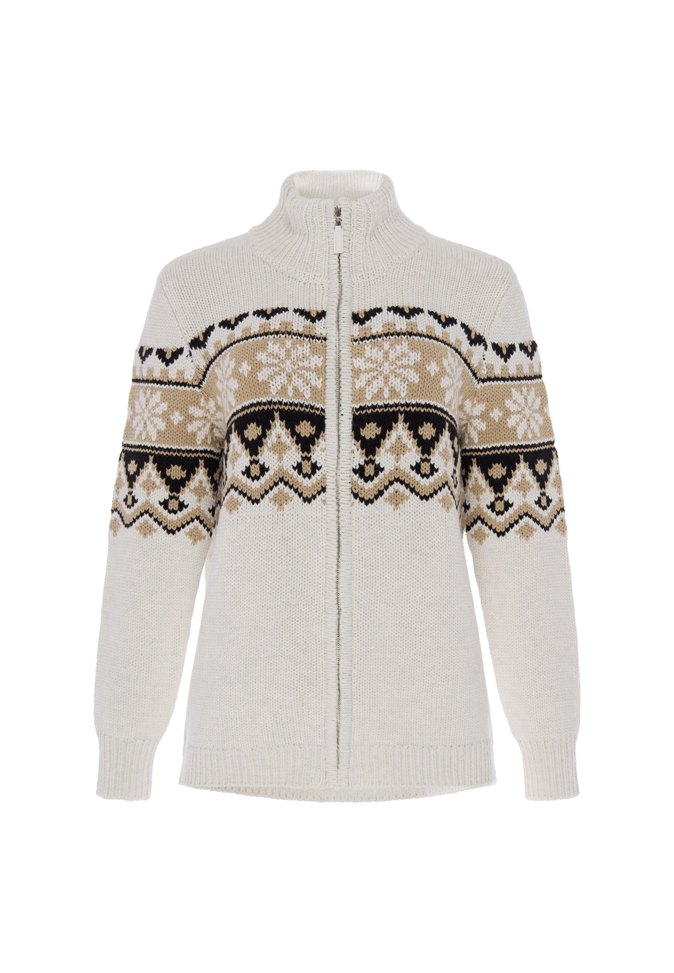 Usha Gebreid vest in Wit: voorkant