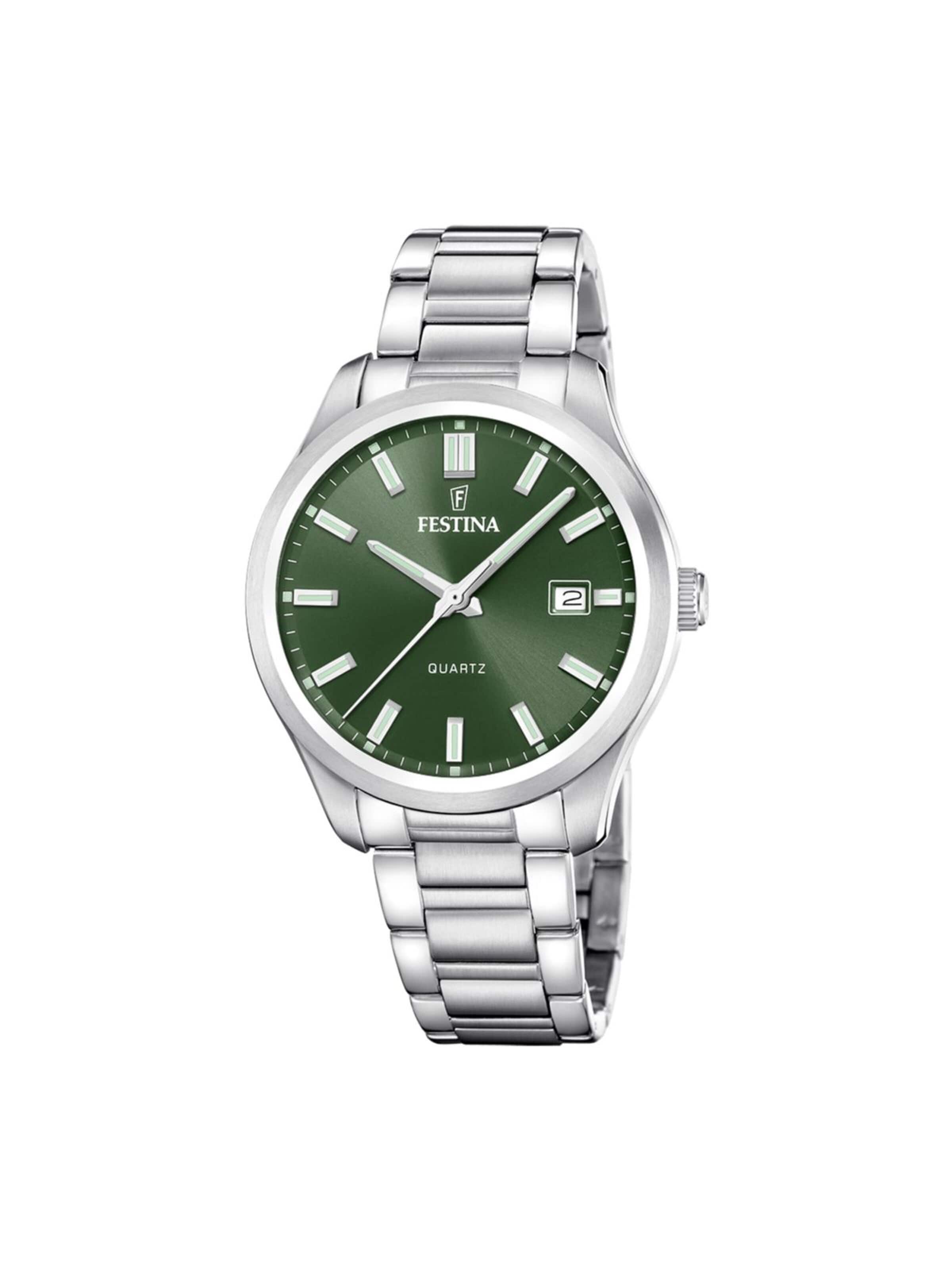 Montre à affichage analogique FESTINA en vert : devant