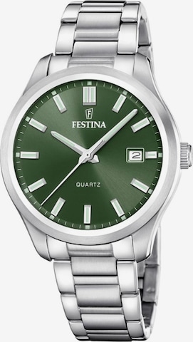 Montre à affichage analogique FESTINA en vert : devant