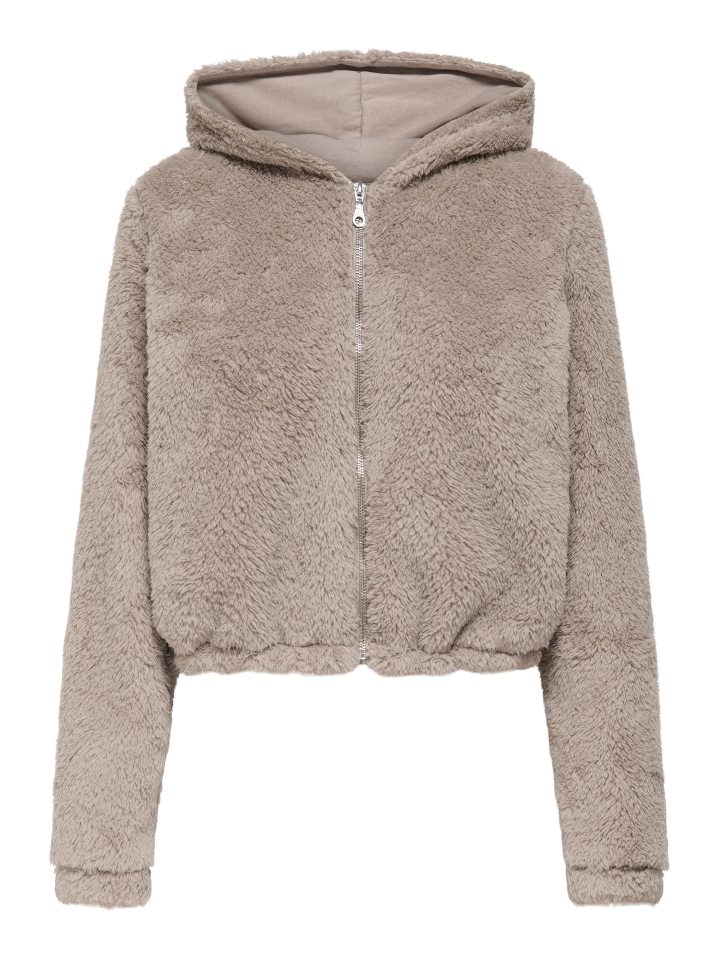Veste en polaire fonctionnelle 'ONPCas-Fluf' ONLY PLAY en beige : devant