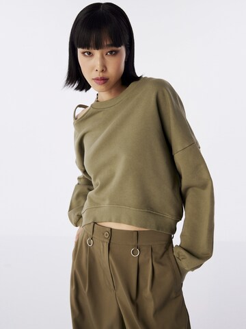 Sweat-shirt Twist en vert