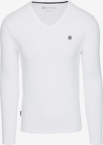 Ombre Shirt in White: front