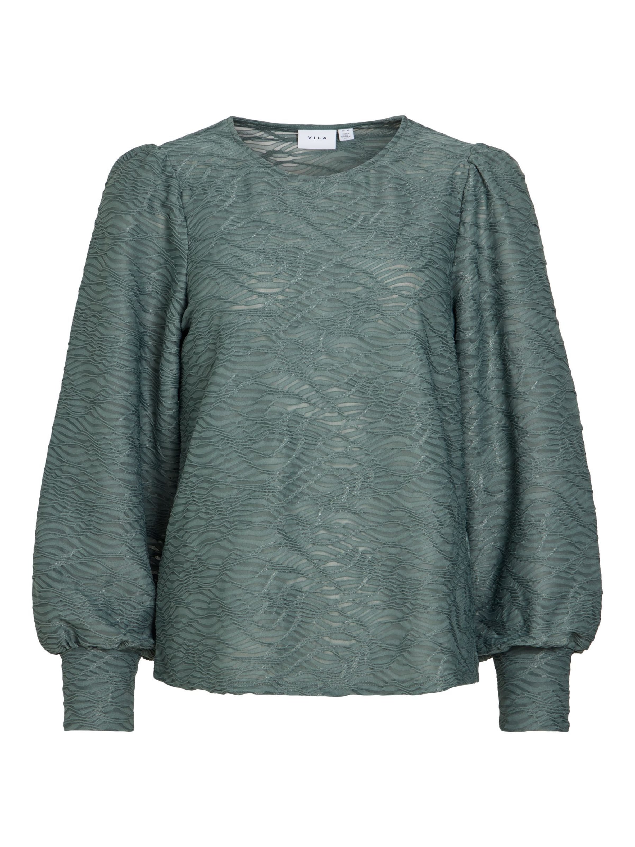 VILA Shirt in Groen: voorkant