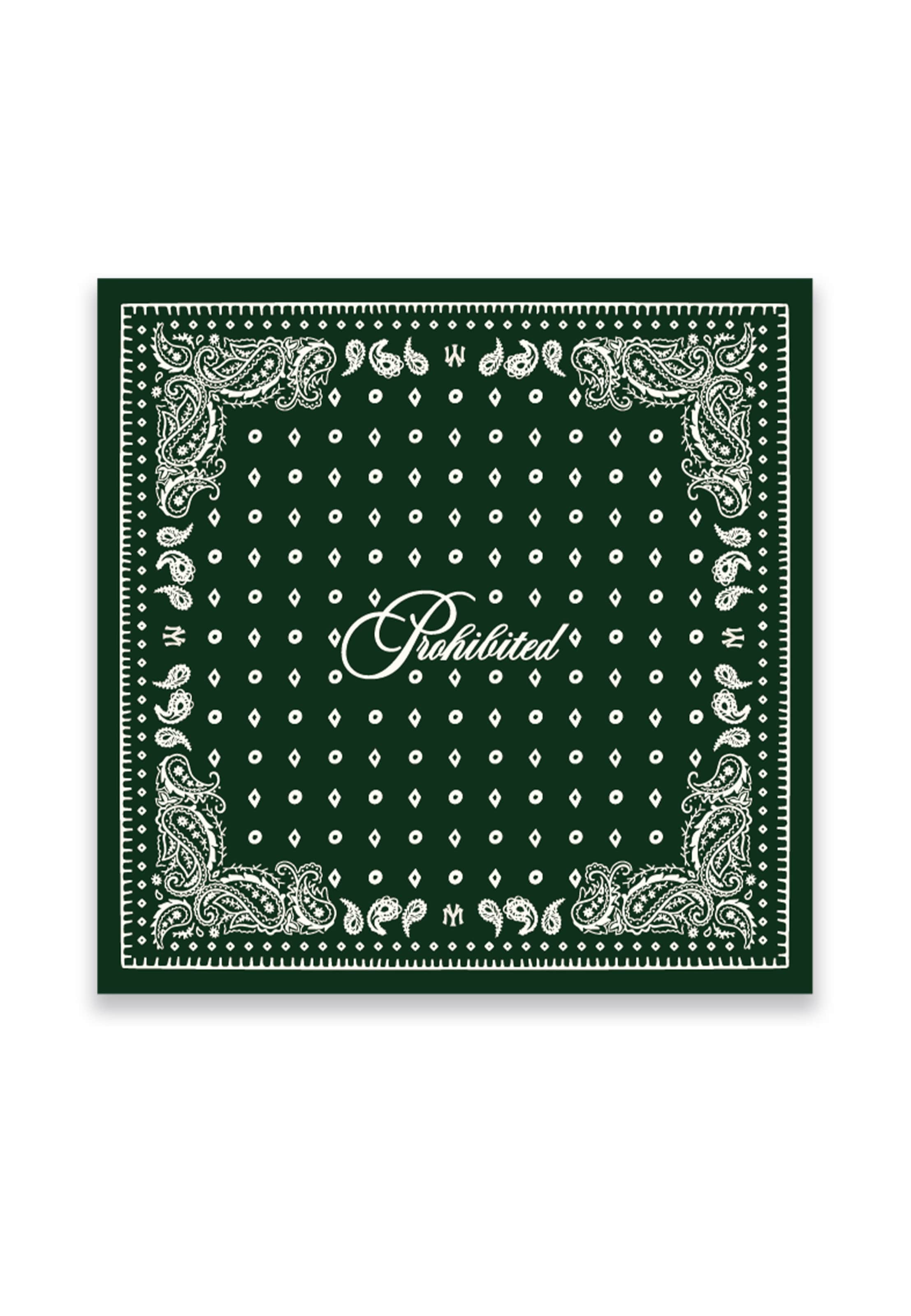 Prohibited Kendő - zöld: elől