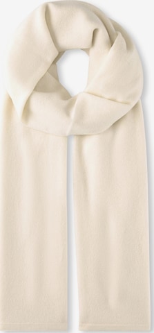 FALKE Scarf 'Pure Cashmere' in White: front