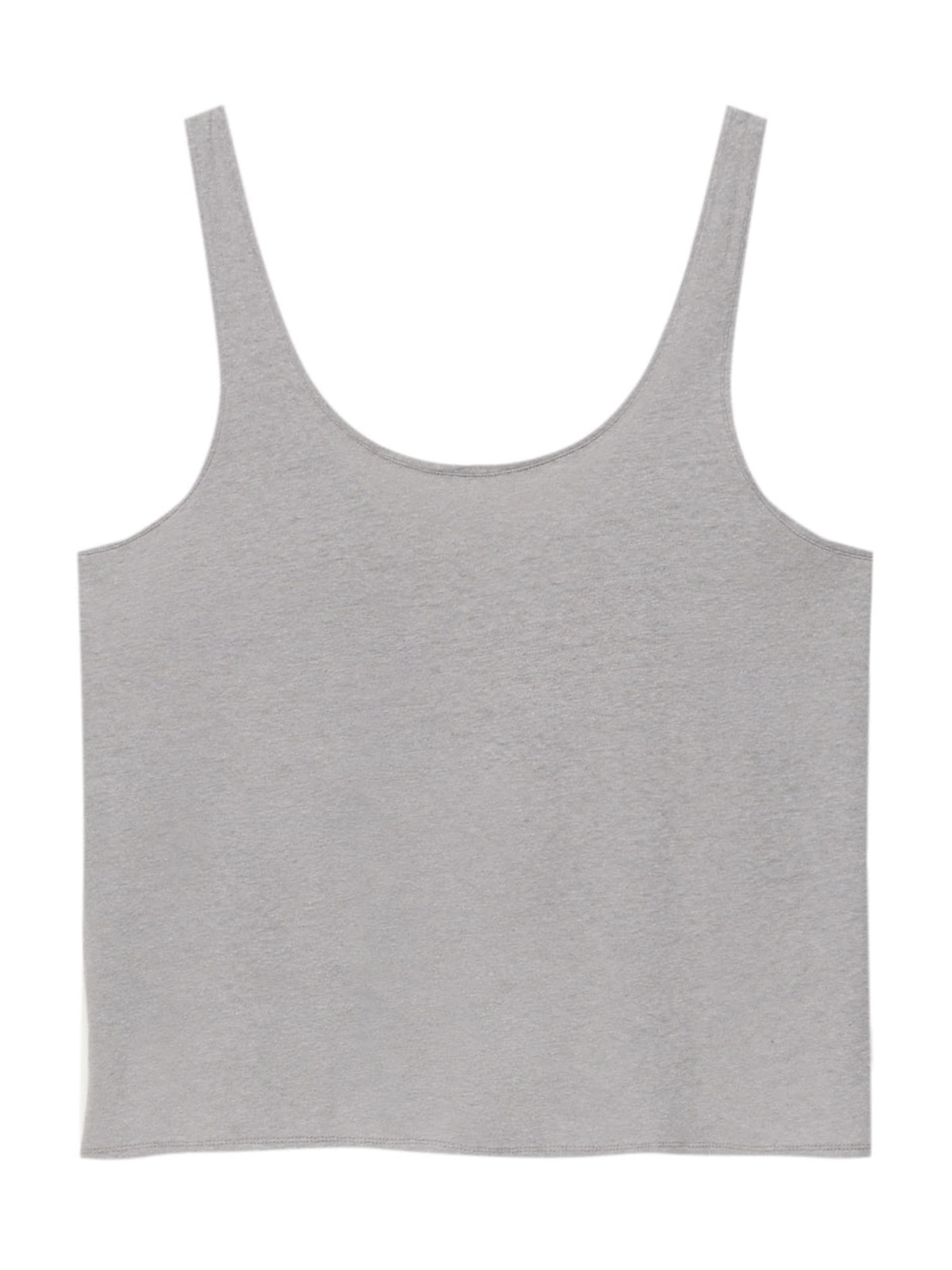 Pull&Bear Топ в сиво: отпред