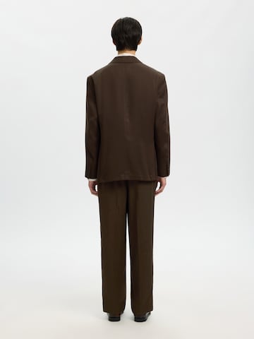 Comfort fit Giacca da completo 'SLHKIM' di SELECTED in marrone