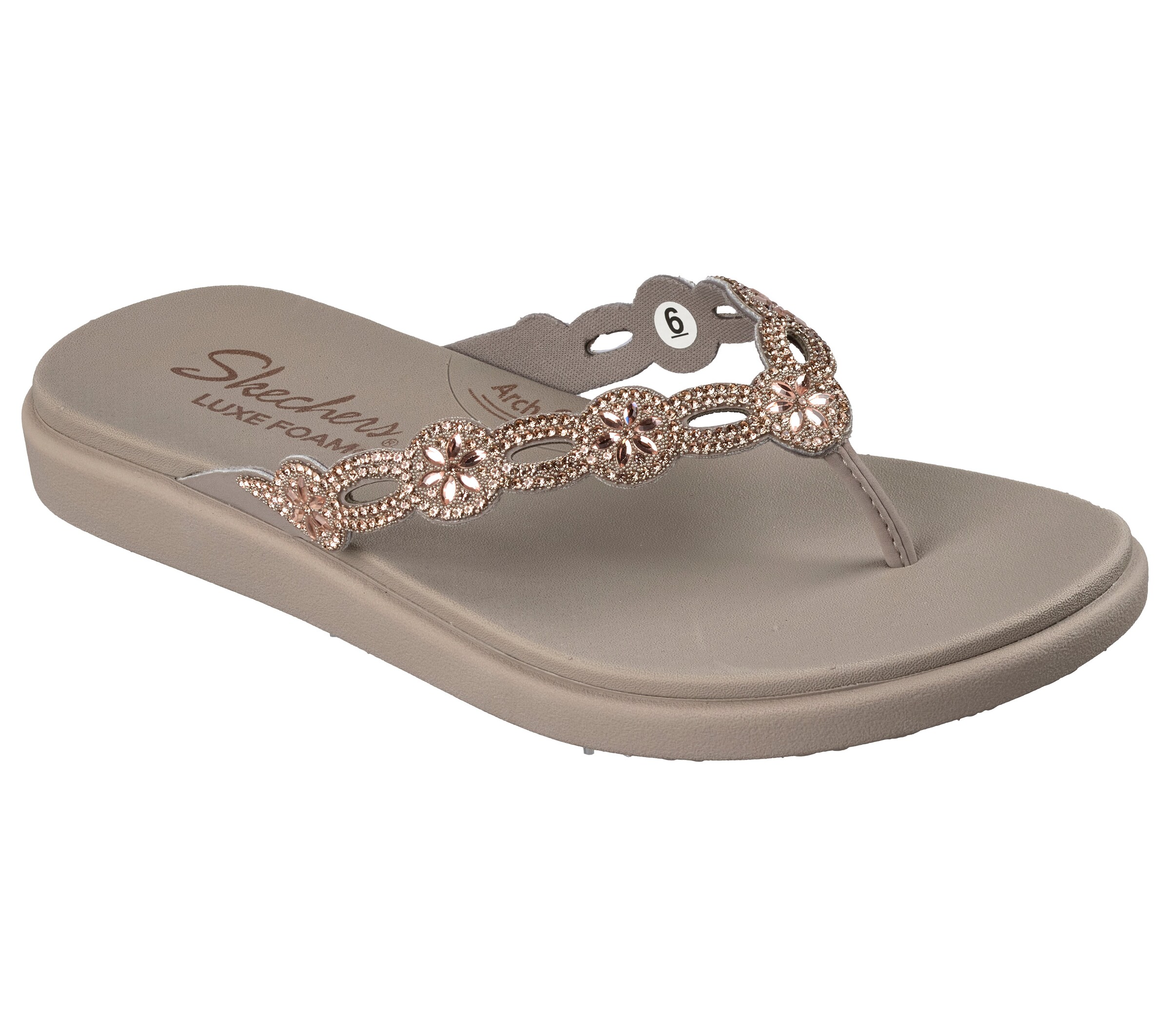 SKECHERS T-Bar Sandals in Brown