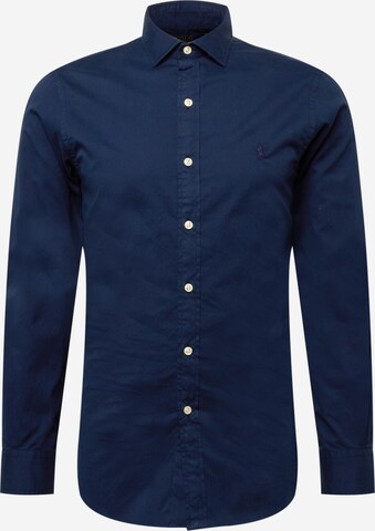 Polo Ralph Lauren - Camisa em azul: frente