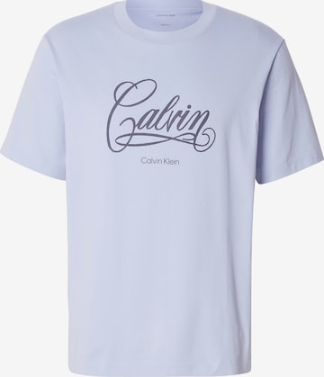 mėlyna Calvin Klein Jeans Marškinėliai: priekis