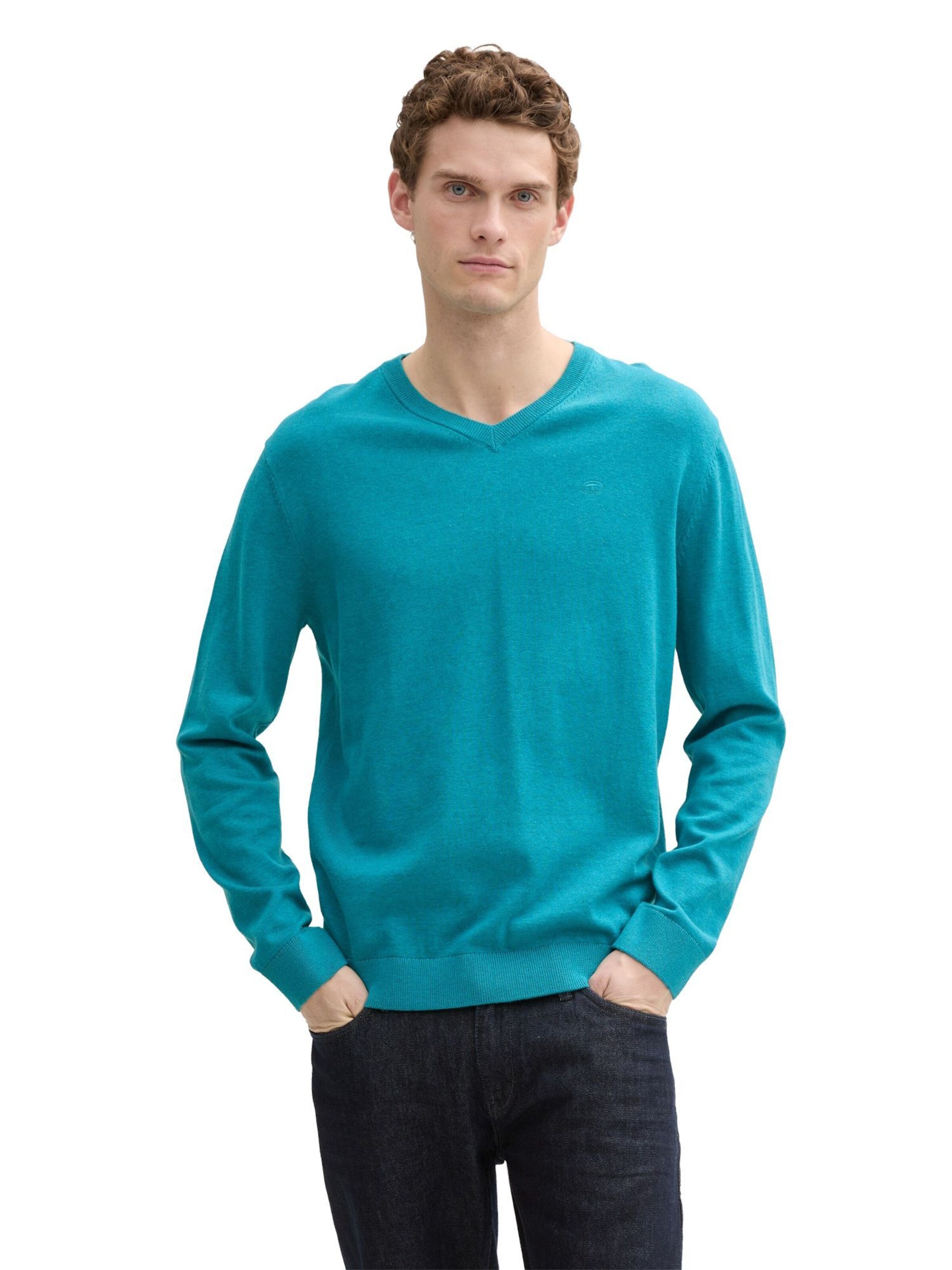 TOM TAILOR Sweater in Blue: front