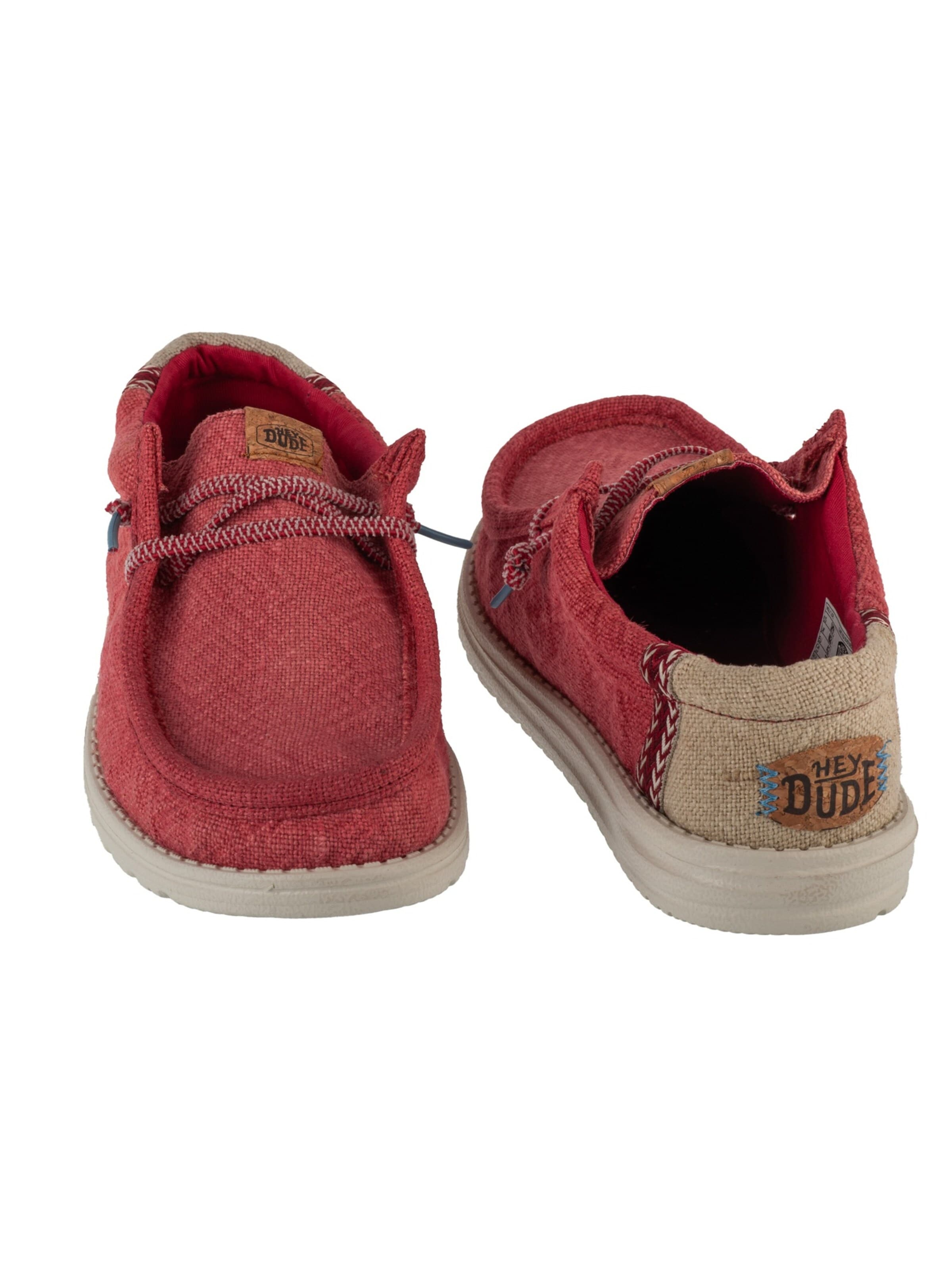 HEY DUDE Moccasin 'Hey Dude Wally Jute' in Red