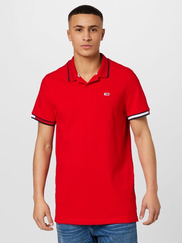 Tommy Jeans - Camiseta en rojo: frente