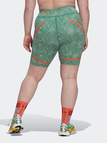 Skinny Pantaloni sportivi 'Truepurpose Printed Cycling ' di ADIDAS BY STELLA MCCARTNEY in verde