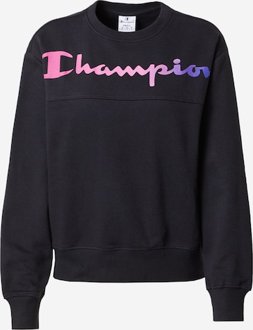 Champion Authentic Athletic Apparel Суичър в черно: отпред