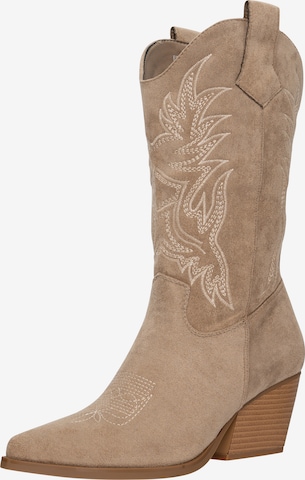 Stivale da cowboy di Salinyang in verde: frontale