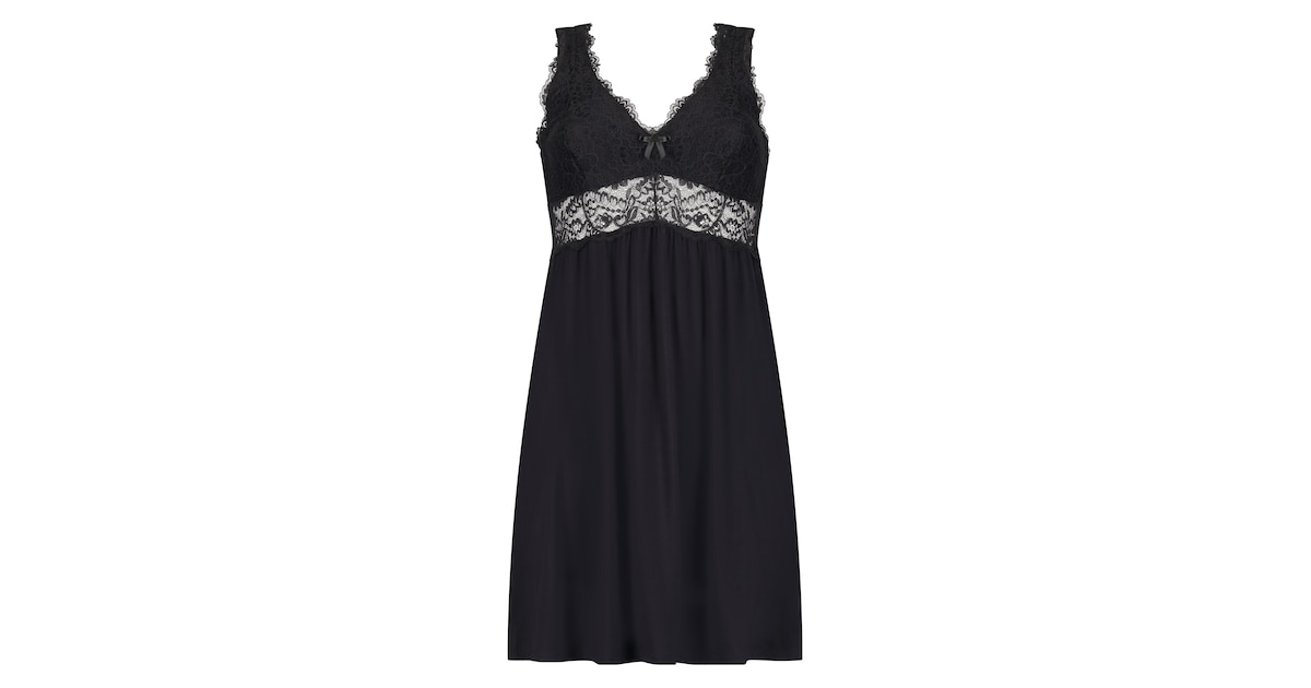 Hunkemöller Negligée 'Nora' in Schwarz | ABOUT YOU