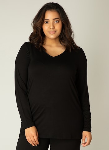 BASE LEVEL CURVY Shirt 'Alize' in Schwarz: predná strana