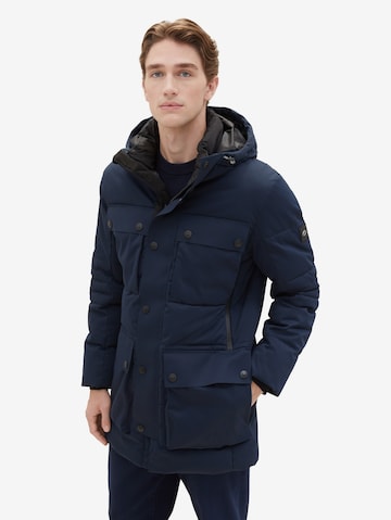 TOM TAILOR Winter Coat in Blue: front