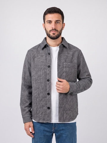 Only & Sons Comfort Fit Hemd 'Micah Twill'‌ in Grau