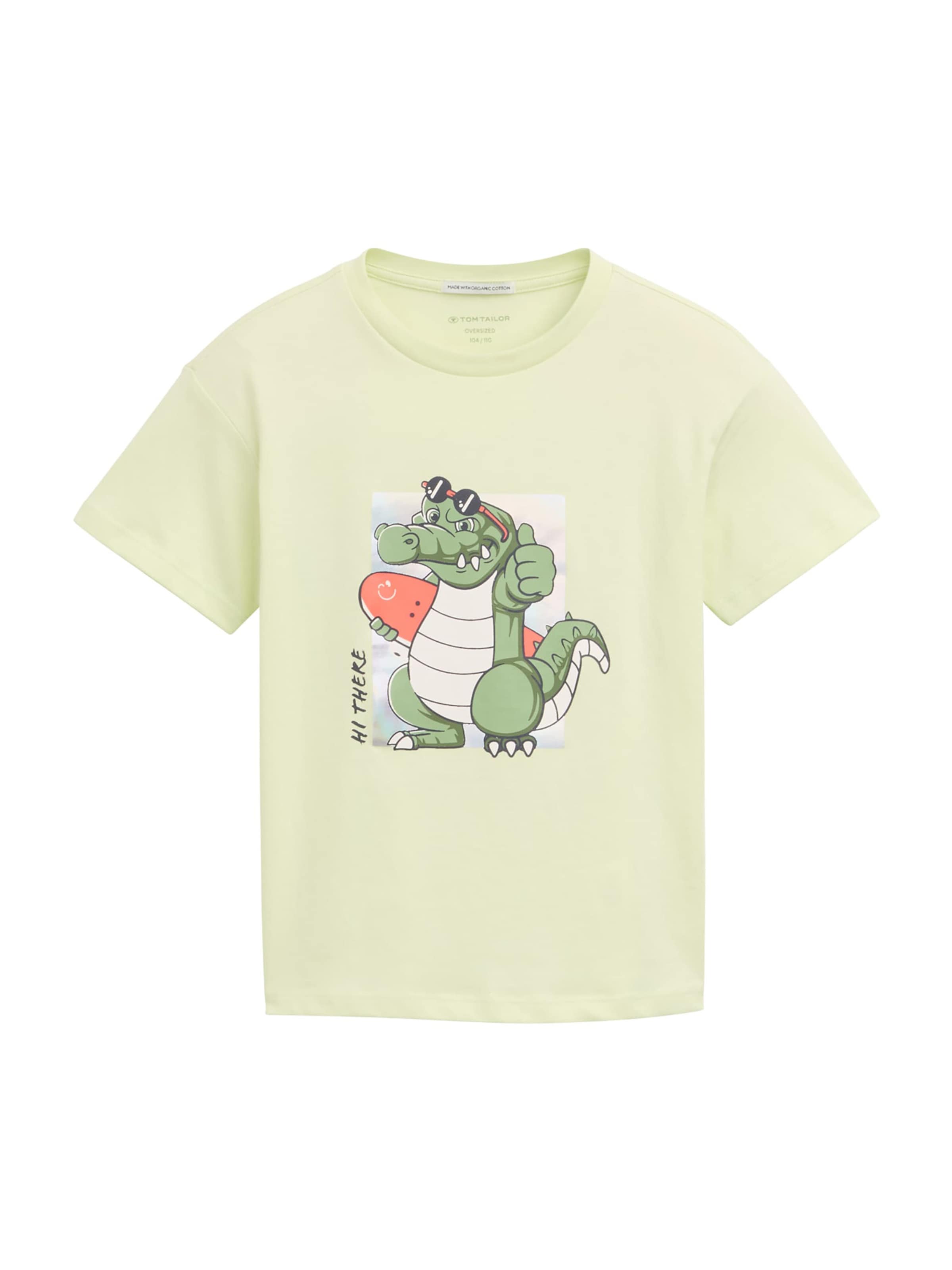 TOM TAILOR Μπλουζάκι σε πράσινο: μπροστά