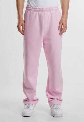 Loosefit Pantaloni di Urban Classics in rosa: frontale