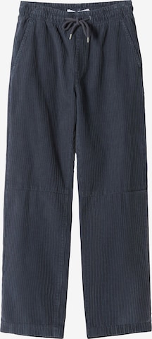 Bershka Regular Pants in Blue: front