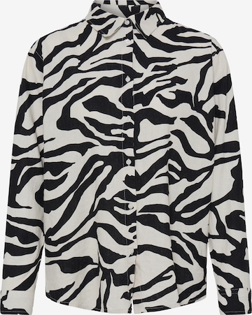 ICHI - Blusa 'LINNO' em bege: frente