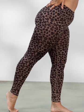 Hey Honey Skinny Leggings 'Leo' in Braun