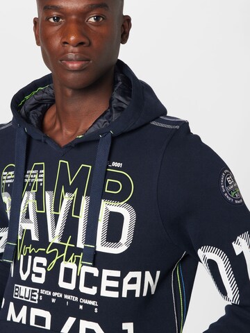 CAMP DAVID Sweatshirt 'Ocean´s Seven II' in Blauw