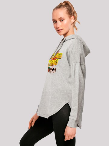 F4NT4STIC Sweatshirt 'Stranger Things Comic Heads Netflix TV Series' in Grey