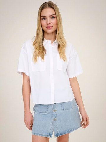 JDY Bluse 'JDYMio' in Weiß