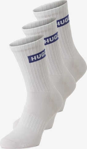 HUGO Blue Socks in White: front