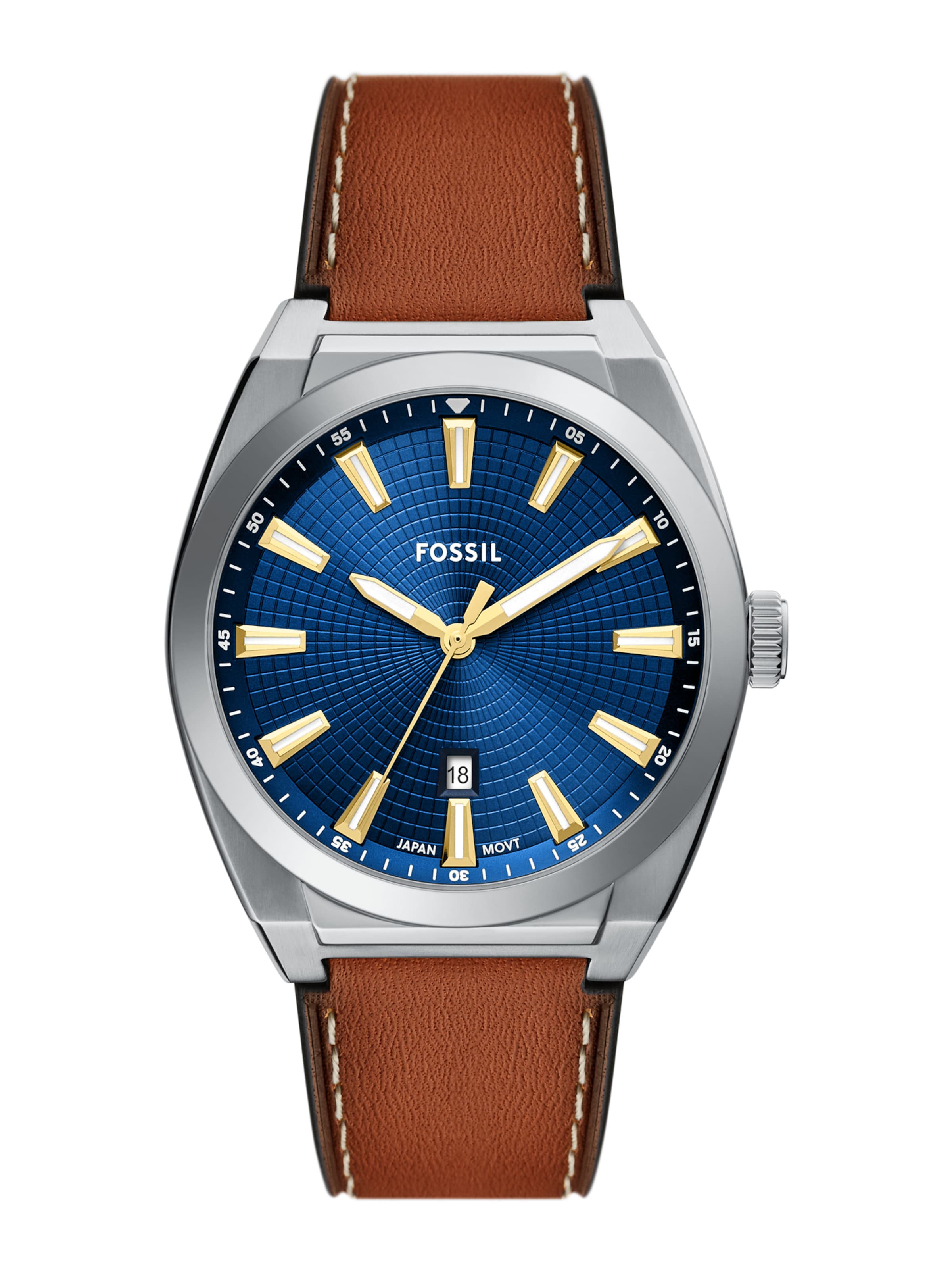 FOSSIL Analoogkell 'Everett', värv Hõbe: eest vaates