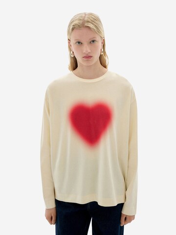 Thinking MU T-shirt i beige: framsida