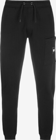 Weekend Offender Tapered Broek 'Foreman' in Zwart: voorkant