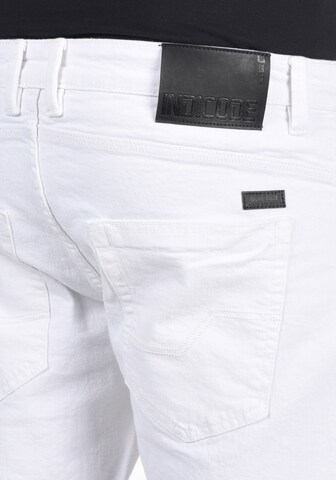 INDICODE JEANS Regular Jeansshorts 'Quentin' in Weiß