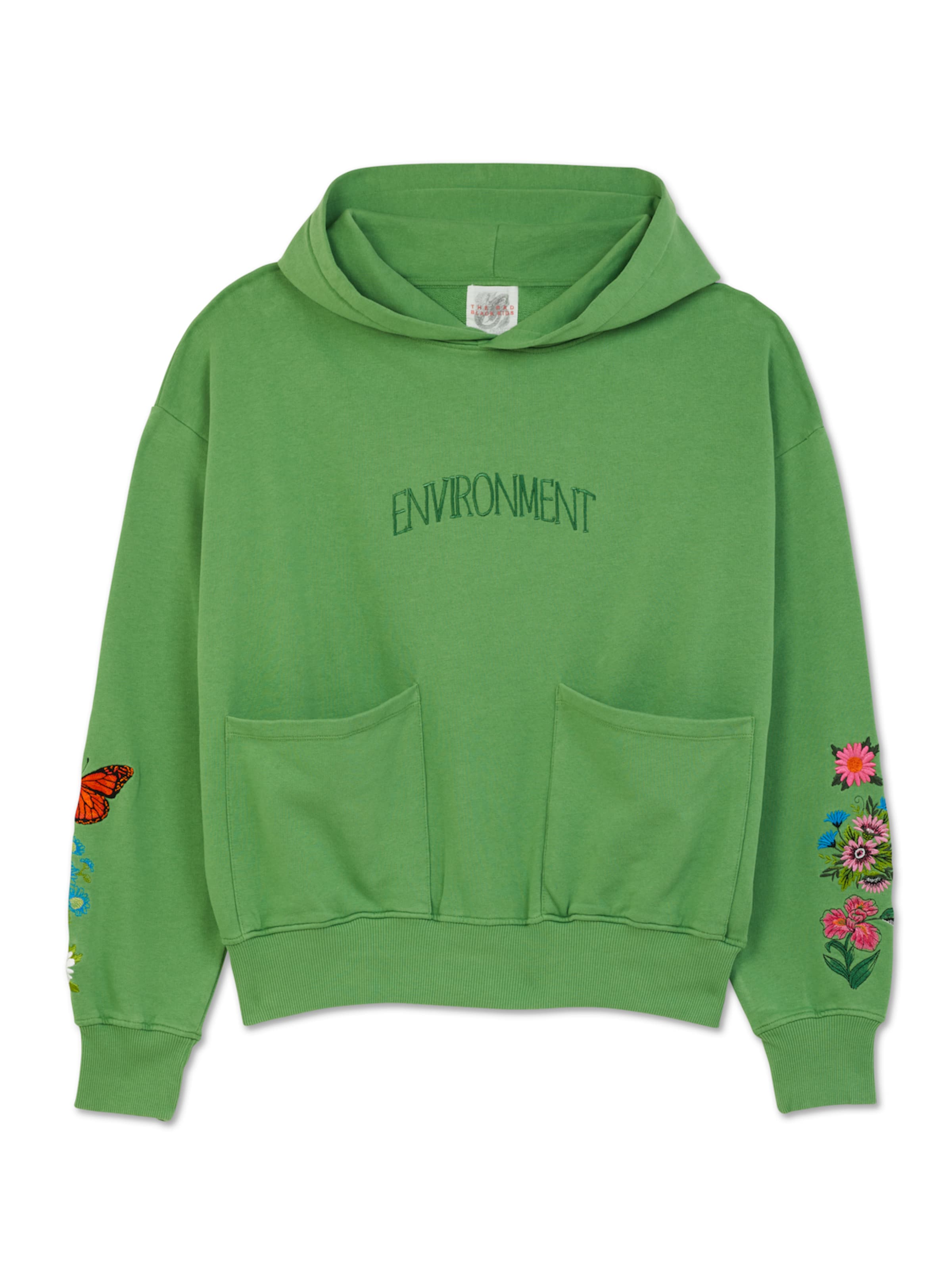 The Rad Black Kids - Sudadera en verde: frente
