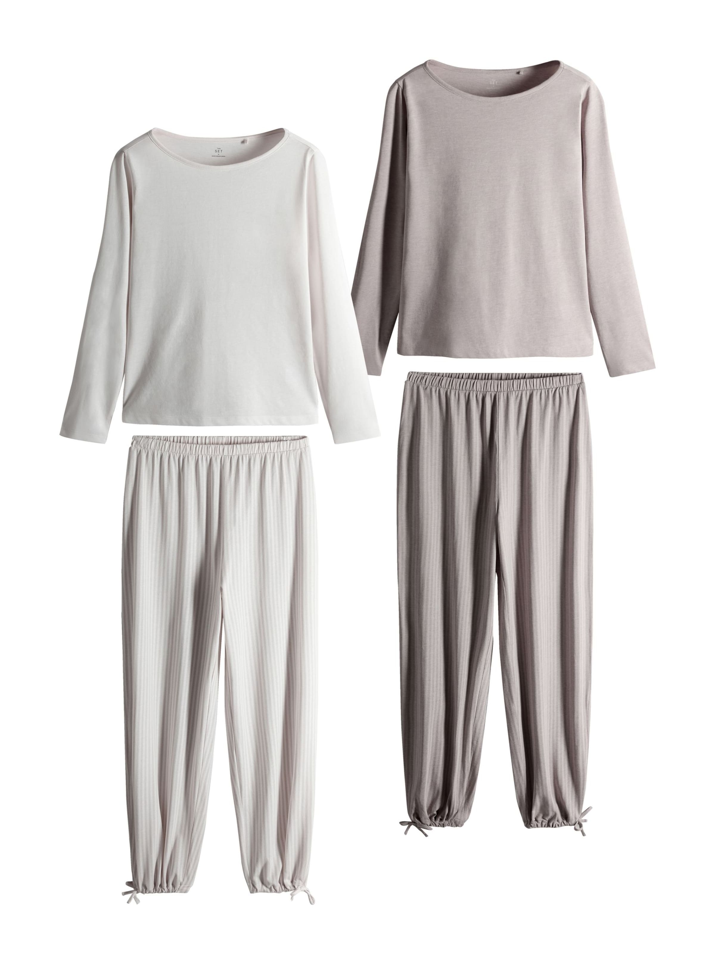 The Set Pyjama in Grau: Vorderseite