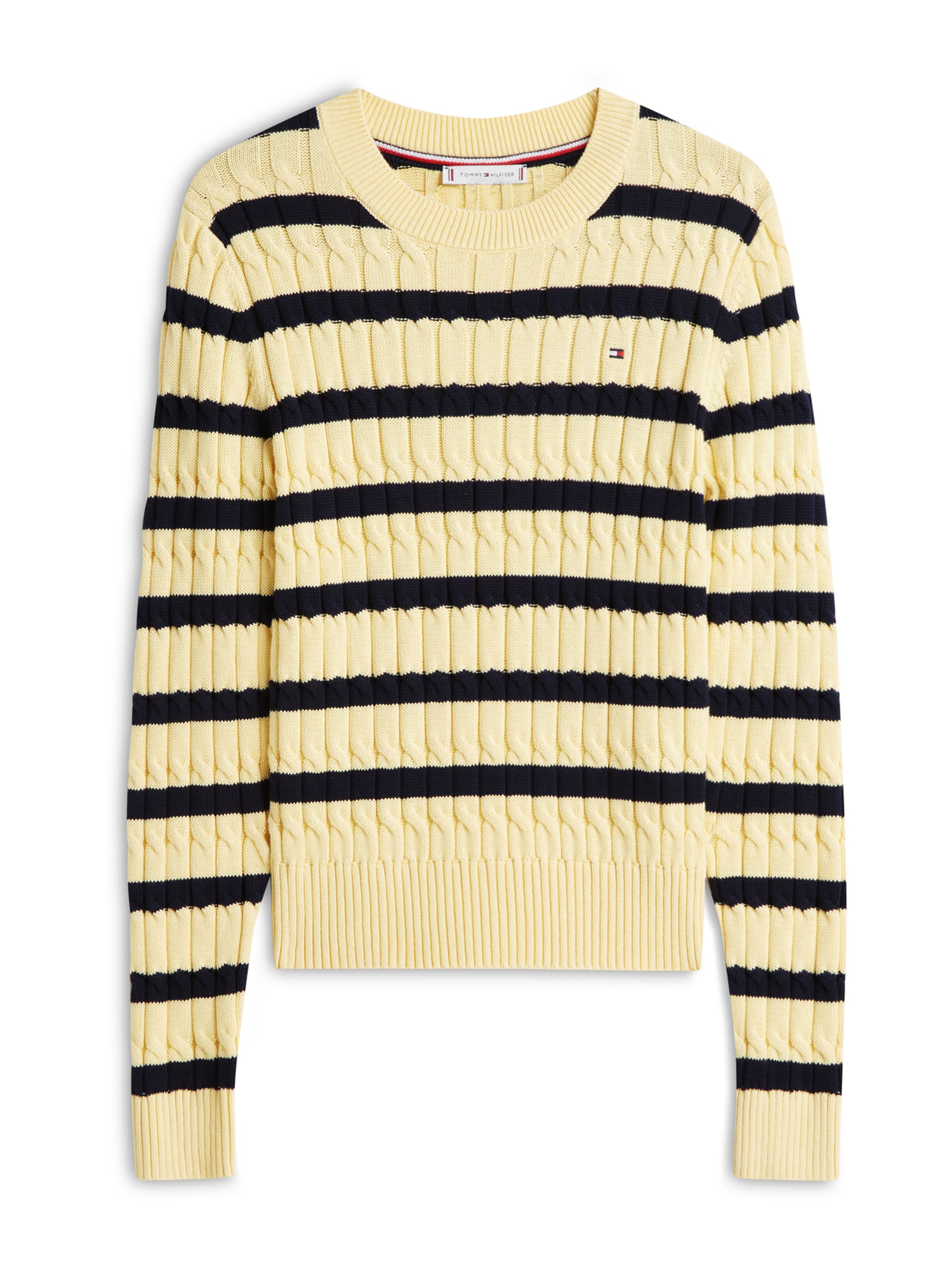 Pull-over TOMMY HILFIGER en jaune : devant