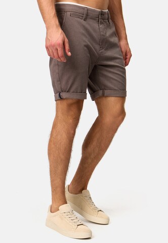 INDICODE JEANS Regular Chino trousers 'Buddy' in Brown
