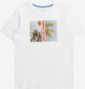 Jack & Jones Junior - Camiseta 'NAVIN' en blanco: frente