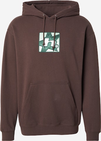 brūns HUF Sportisks džemperis 'Star': no priekšpuses