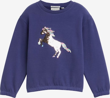 TOM TAILOR Sweatshirt in Blue: front