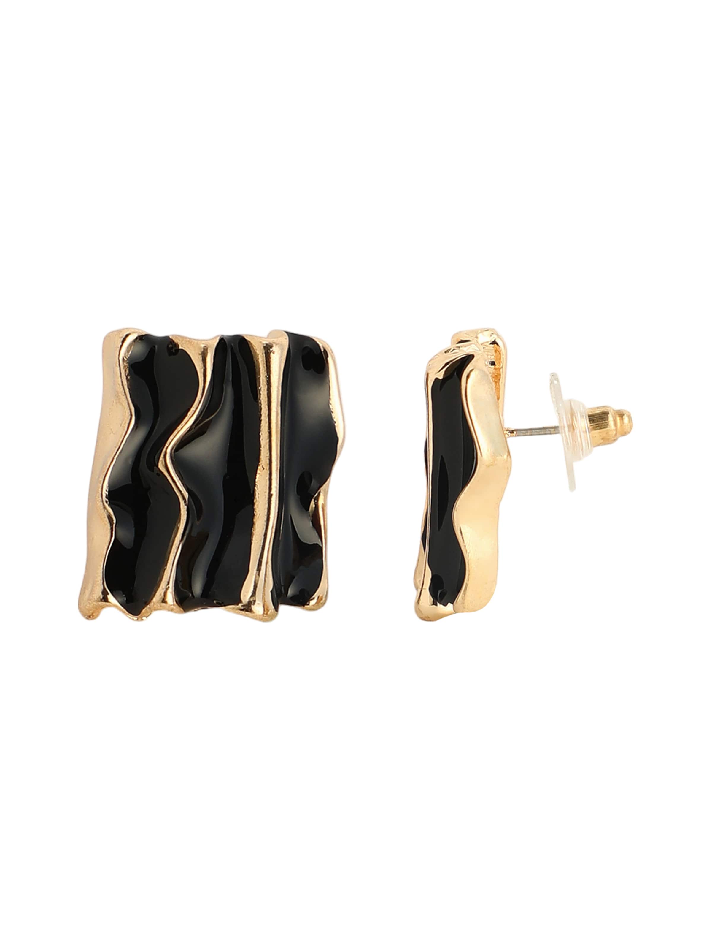 Boucles d'oreilles 'Ormonda' SOHI en noir