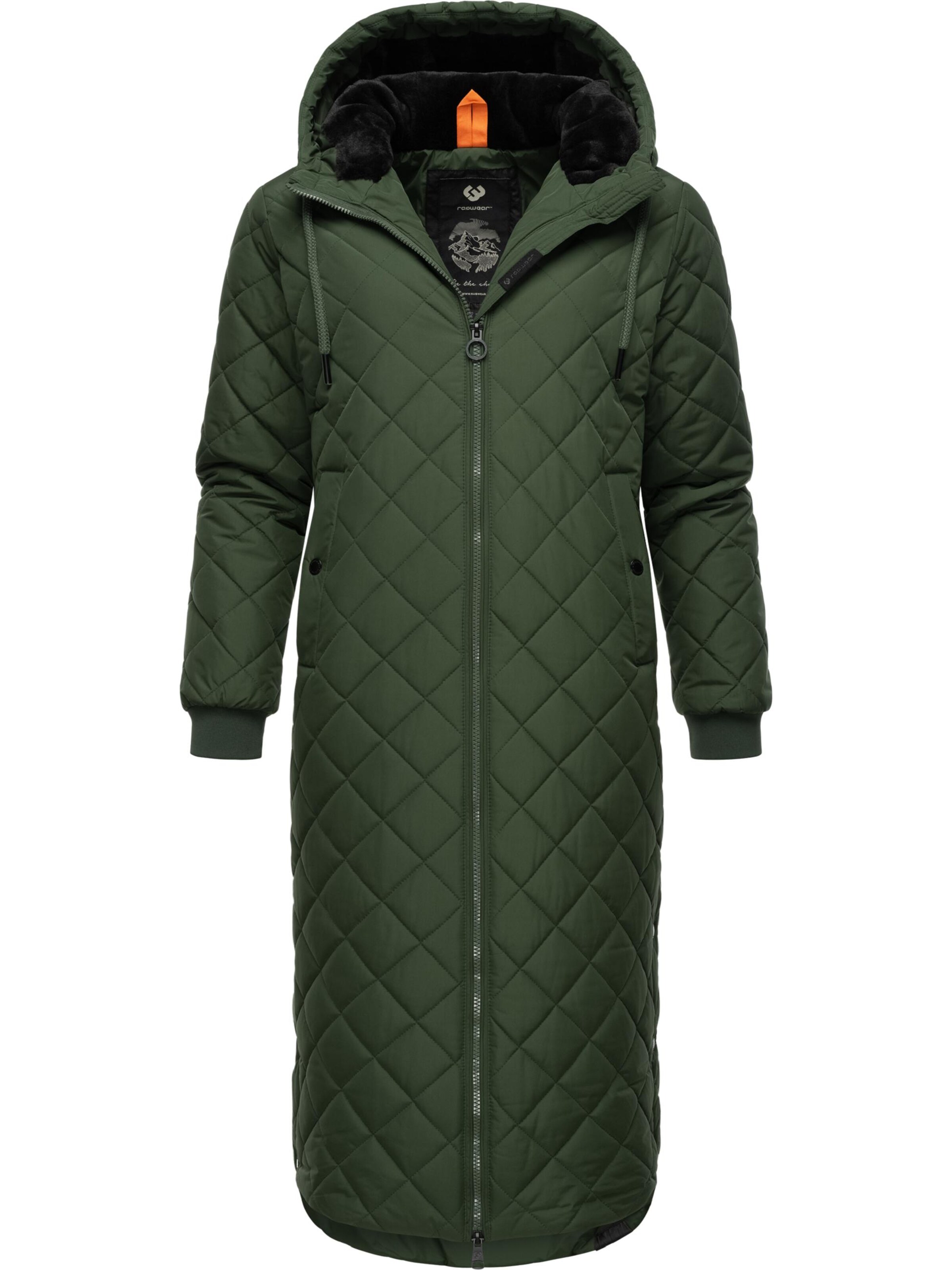 Ragwear Zimní kabát 'Niran' – zelená: přední strana