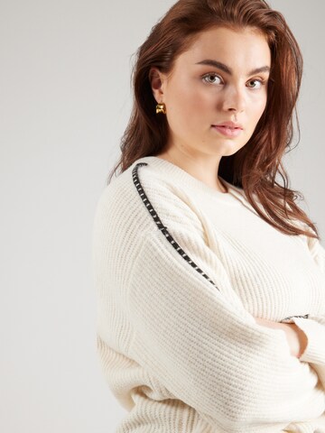 Vero Moda Curve Свитер 'VMCZORA' в Бежевый